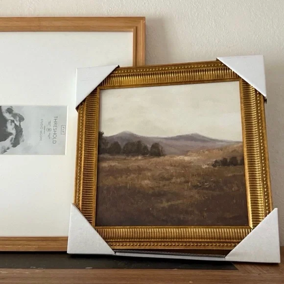 NWT Threshold Wall Decor Threshold Framed Canvas Board ,Prairie Fields - Picture 2 of 2